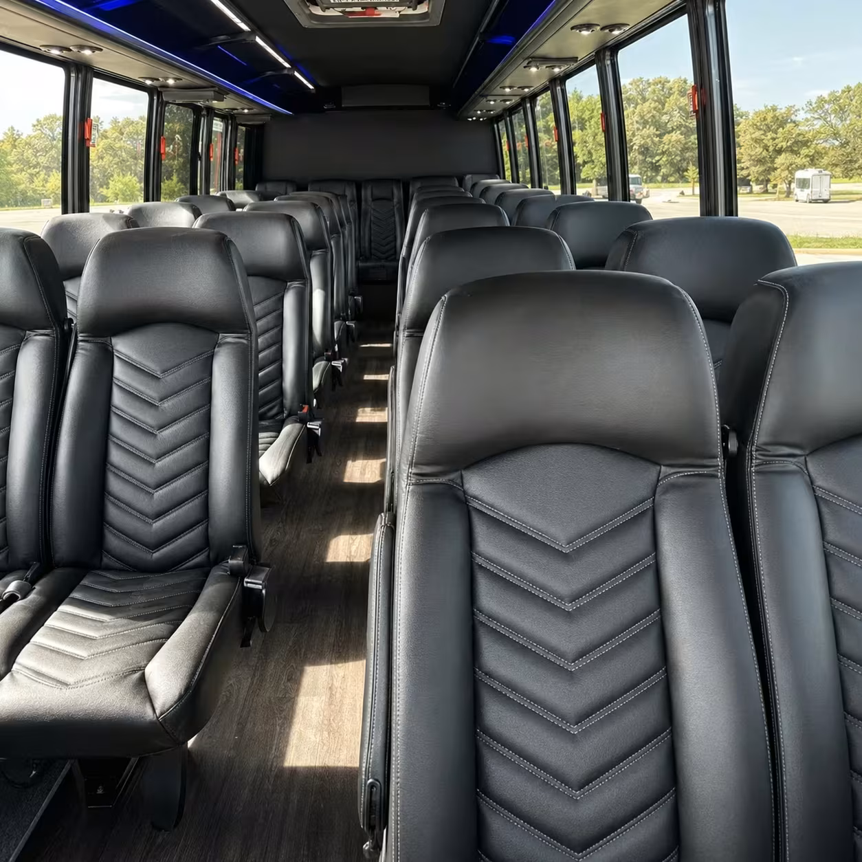 25 passenger minibus interior