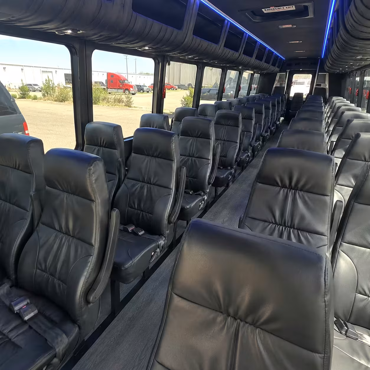 28 passenger minibus inside