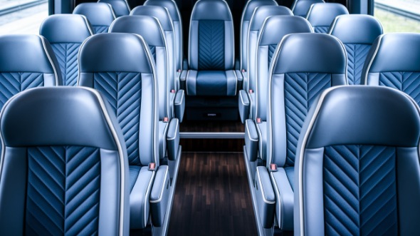 sandy 15 passenger minibus interior