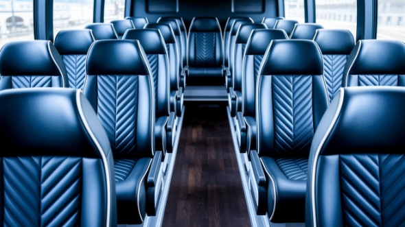 sandy 18 passenger minibus inside