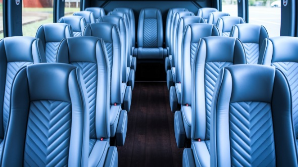 sandy 18 passenger minibus interior