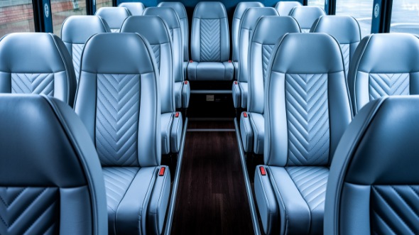 sandy 20 passenger minibus interior