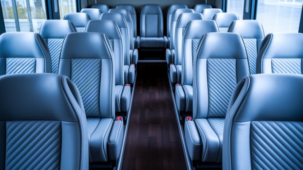 sandy 28 passenger minibus interior