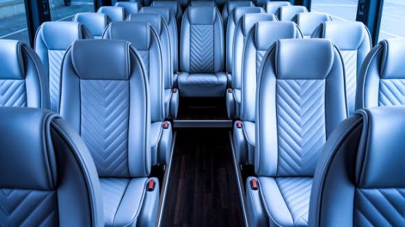 sandy 30 passenger minibus interior