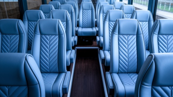 sandy 35 passenger minibus inside