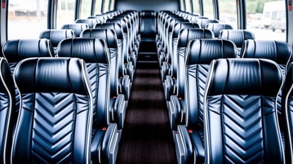 sandy 50 passenger charter bus inside