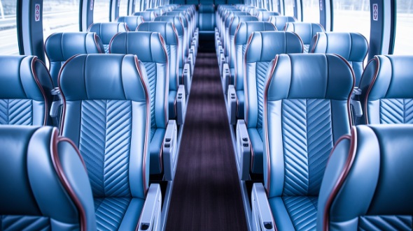 sandy 50 passenger charter bus interior