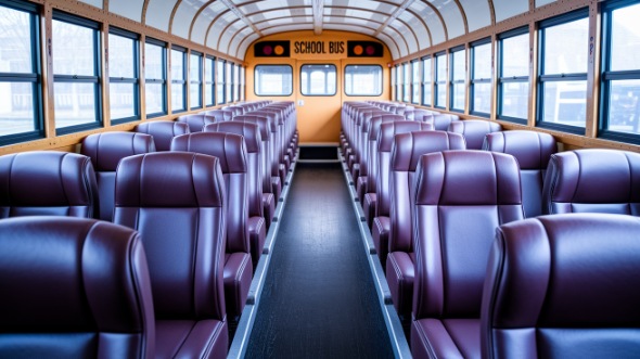 sandy school bus rental inside